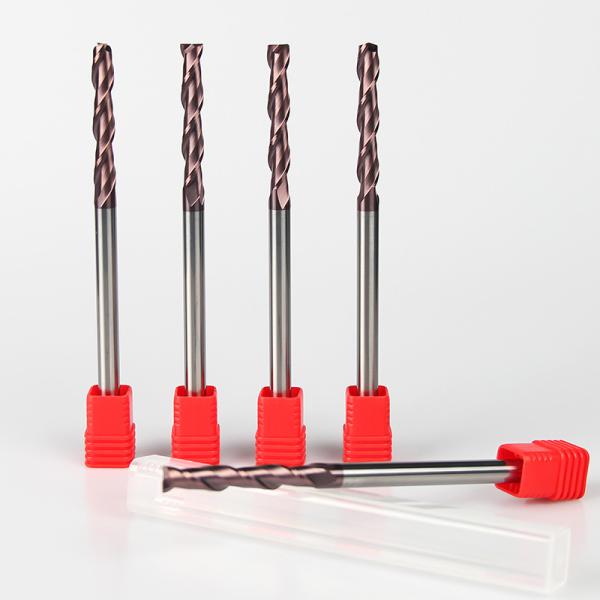 Extra Long Solid Carbide End Mill Square Corner Radius End Mill / Aluminum End Mill HRC55 HRC60 HRC65 Tialn Coated
