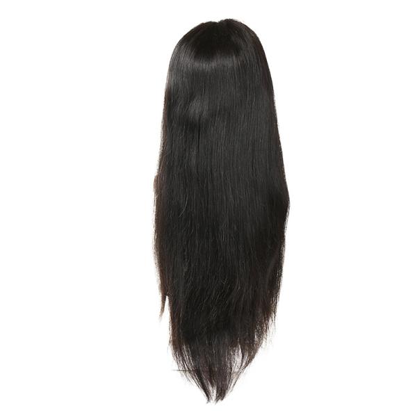 Perucas longas genuínas lisas do laço do cabelo do Virgin, cabelo humano das perucas retas do laço