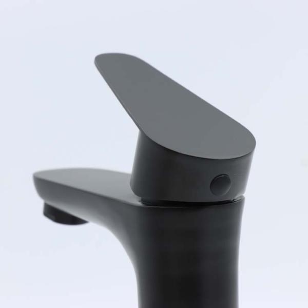 Golden Single Handle Bathroom Vanity Faucet Black for Shower Room