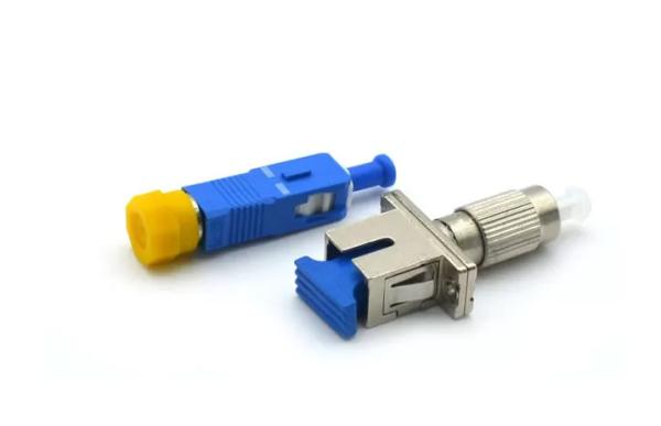 FTTH FC To SC Fiber Optic Attenuator 50dB High RL Metal / Plastic Housing