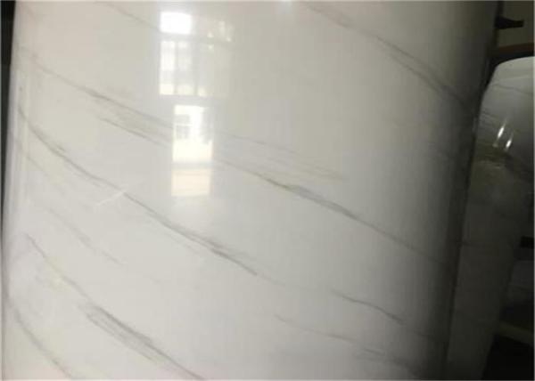 Washable Membrane Glossy Lamination Film Smooth Surface For Kitchen Cabinet Vacuum Pressing