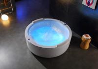 Elegant Double Circle Waterfall Spa Massage Bathtub Water Shortage Protection Sensor