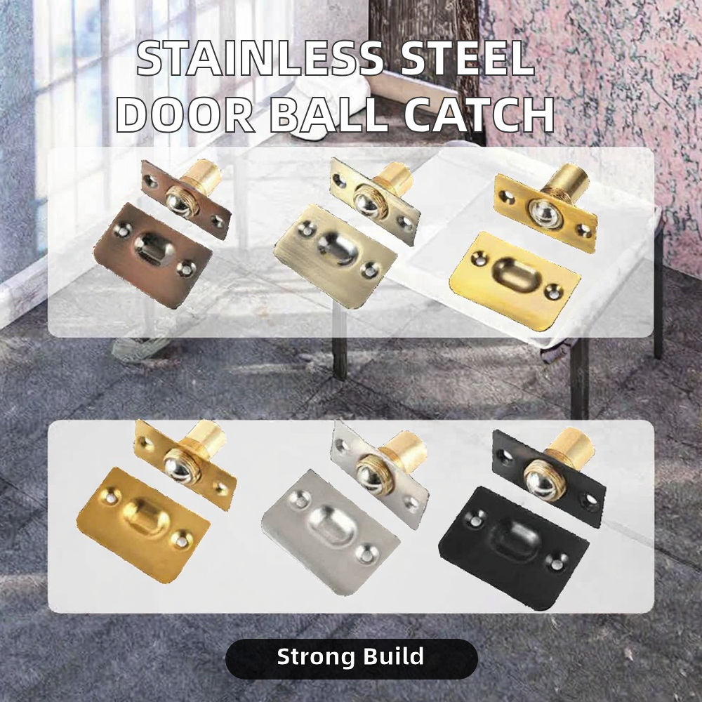Modern Stainless Steel Ball Catch Invisible Spring Design Magnetic Bumper Bead Lock for Closet Door for Kitchen Bathroom