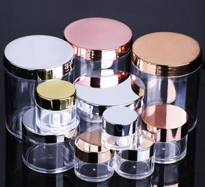 Frasco cosmético 50g da parede dobro luxuosa acrílica redonda a 200g Antitear