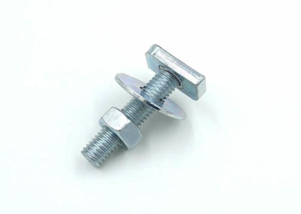 Galavanized Mild Steel Square Head Bolts with Hex Nuts and Flat Washers
