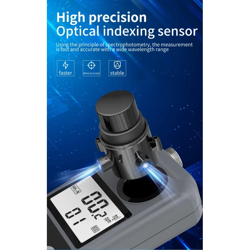 Portable Water Quality Meter Chlorine Detector Residual 0.00-15.00mg/L pH 4.0-10.0