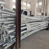 20FT 25FT Railway Steel Lighting Pole Round Galvanized Lamp Post