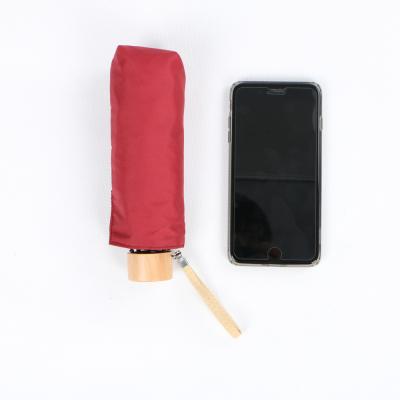 Ultra Compact Travel Umbrella Wind Resistant Manual Opening With Rubber Coating