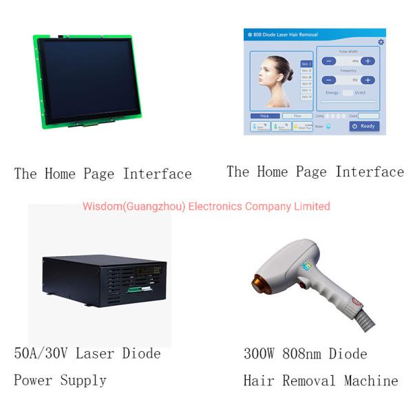 машина Handpiece удаления волос пригонок 808nm частей лазера диода 300W