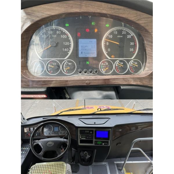 YuTong 46 assentos autocarro escolar renovado transmissão manual amarelo