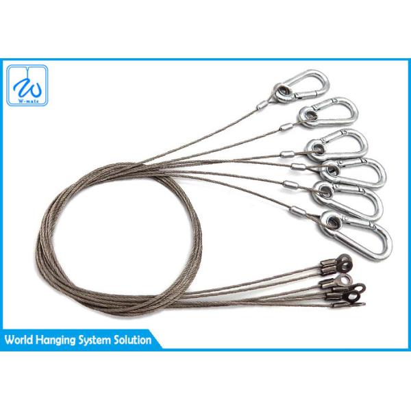 Набор подвеса воздуха с веревочкой провода нержавеющей стали струбцины веревочки провода Gripper кабеля