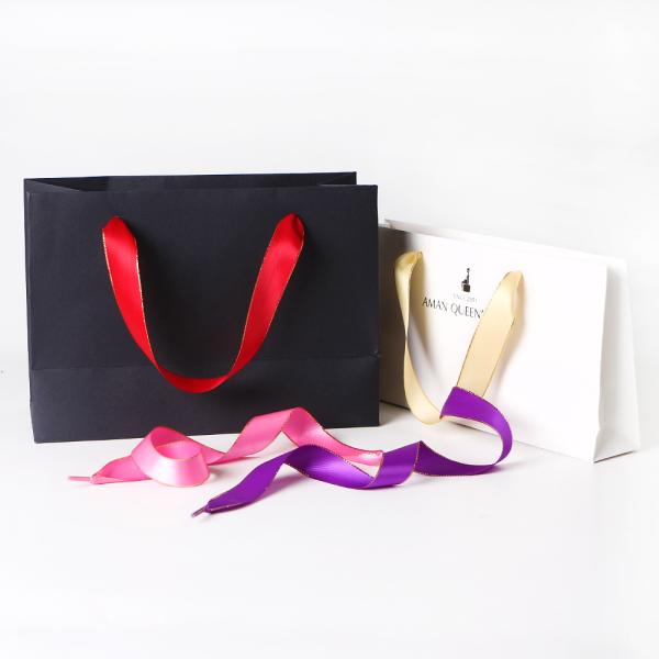 Customized Mini Packaging Bow with Handmade Gold Wired Satin Ribbon Handmade