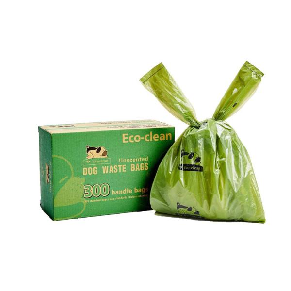 Earth Friendly Dog Poop Waste Bags , 15mic PLA PE Oxo Biodegradable Bag