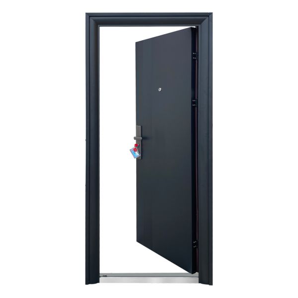 Anti-Theft Customizable Steel Door Sleek Modern for Residential Front Entry