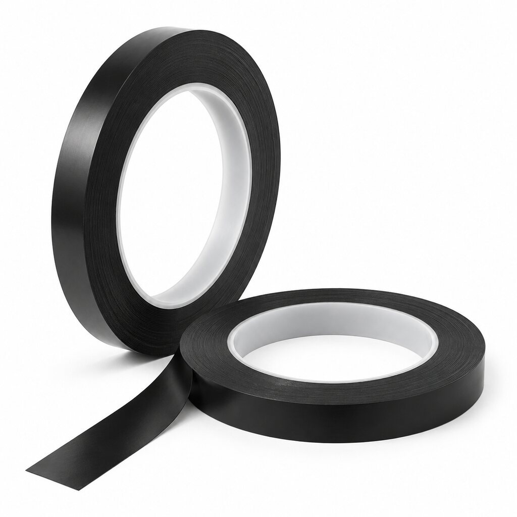 Black Polyimide Tape (Black PI Tape / Black Insulation Tape) – Silicone or Acrylic Adhesive for Electrical Insulation, with Light-Blocking Versions for Cameras and Displays
