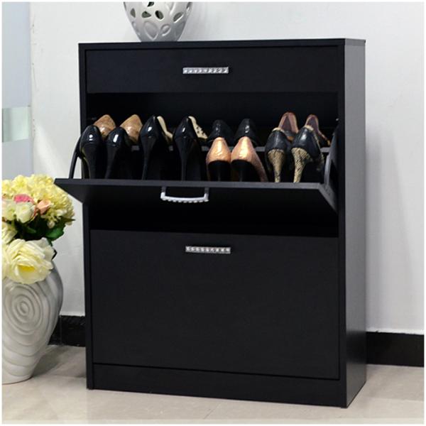 Three Door 12KG 80cm height Wood Shoe Organizer Cabinet