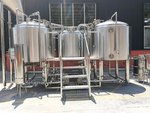 SS304 Material Small Microbrewery Equipment , Automated Beer Brewing System