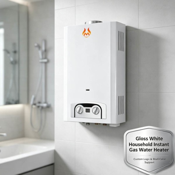 16 Liter Instant Gas Water Heater High Efficiency Copper Heat Exchanger LCD