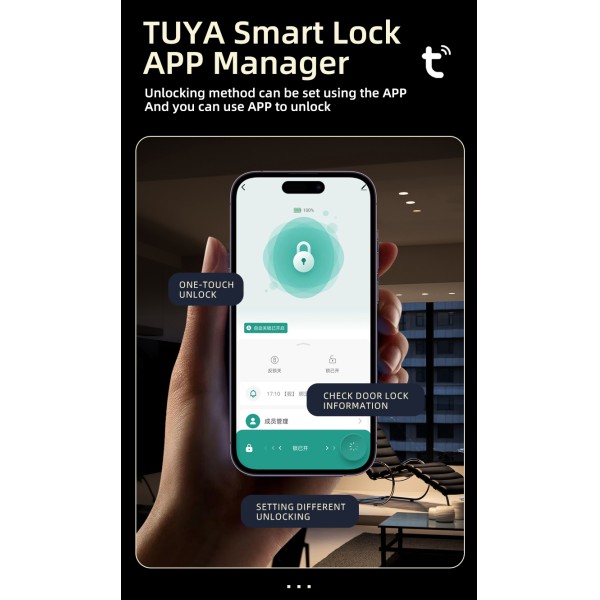 YAGU NEO TTlock Digital Lock for Home Biometric Fingerprint Intelligent Gate 3d Face Recognition Smart Door Lock With Camera
