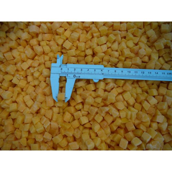 Sweet IQF Frozen Fruit , Freezing Peeled Yellow Peach Half / Dice / Slice