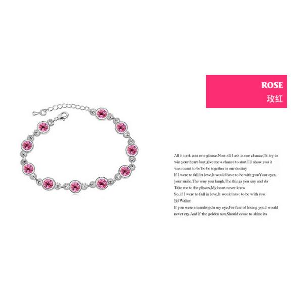 Austrian Crystal Bracelet - night piano