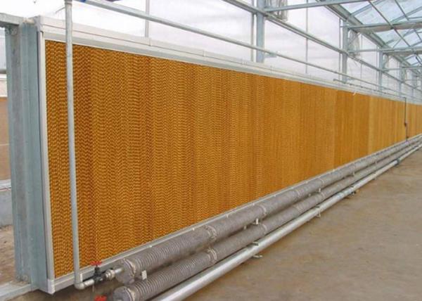 Non Toxic Greenhouse Cooling System , Evaporative Honeycomb Cooling Pad