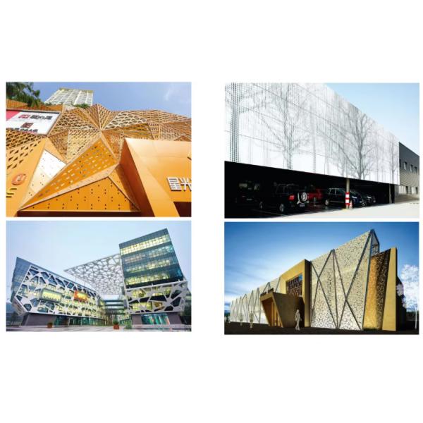 Completamente a prueba de fuego carilla de aluminio grabado ecológico y no tóxico con tecnología de perforación