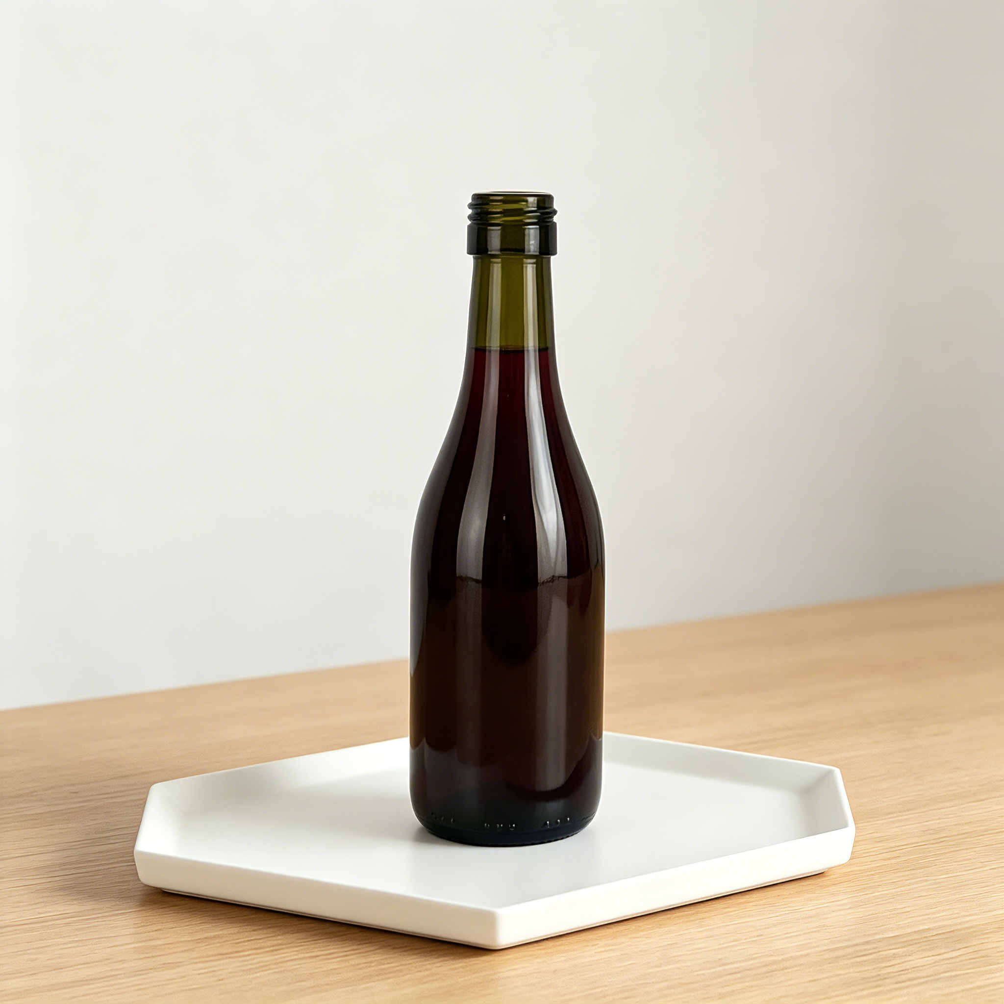 187ml Piccolo Slope Shoulder Burgundy Wine Bottles For Sale Single Serve 175g 2010S-1