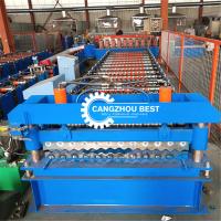 20m / Minuto vitrificado telhando o rolo corrugado folha que forma a máquina