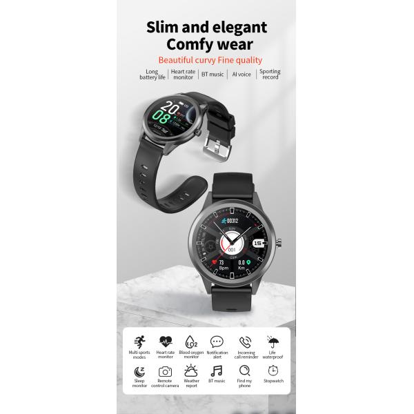 Звонок Bluetooth Smartwatch 1,28 фитнеса полных людей касания HD 150mAh»