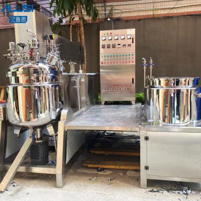 200L Hydraulic Lifting Vacuum Emulsifying Mixer Machine Lotion Mixing Homogenous Emulsifier