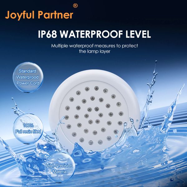 RGB Swimming Pool Light Ultra Thin Resin Filled SMD5050 DC12V Waterproof Remote Control Anti Salty Water