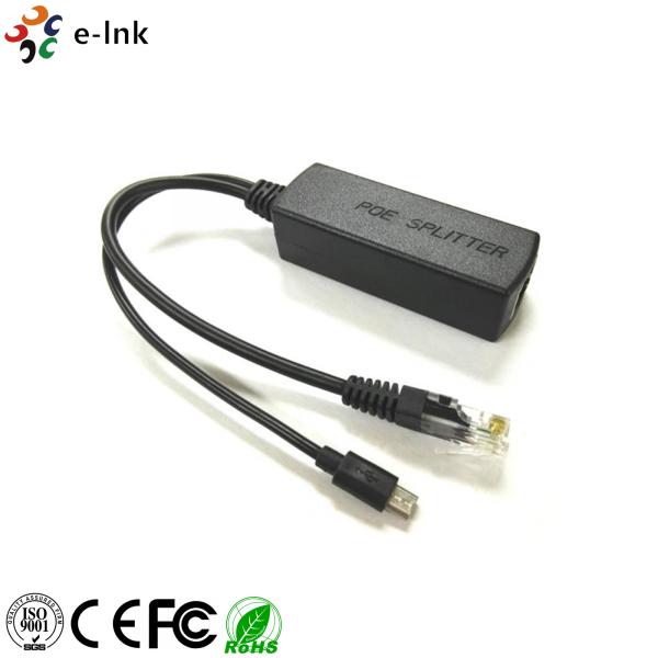 10/100/1000M 5V 2A PoE Splitter avec port Micro USB