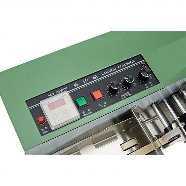 Máquina de impresión por prensas térmicas de grado automático MFG EXP fecha de codificación con embalaje de papel