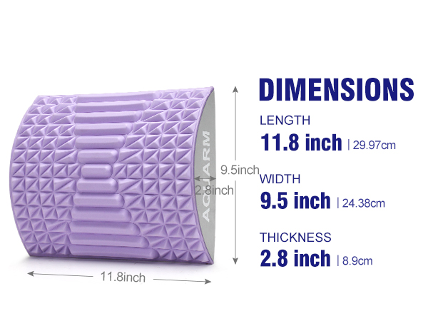 Woowave Purple Lower Back Stretcher for Massage TPE Pillow Say Goodbye to Back Pain