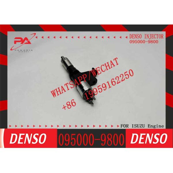 4 шт. Дизельного топливного инжектора Denso 095000-9800 095000-1810 8-98219181-0 Совместимый с двигателем Isuzu 4HK1 6HK1