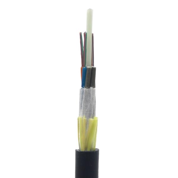 Cabo de fibra ótica exterior do núcleo ADSS do único modo 24