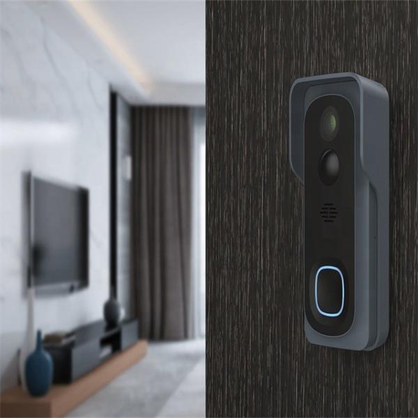 Anti Theft IP54 Smart Video Doorbell 1080p Hd Wireless Peephole Cam Door Bell
