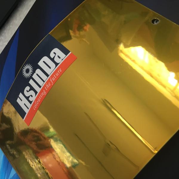 Double Layer Dry Plating Clear Candy Gold Powder Coat Weather Resistant