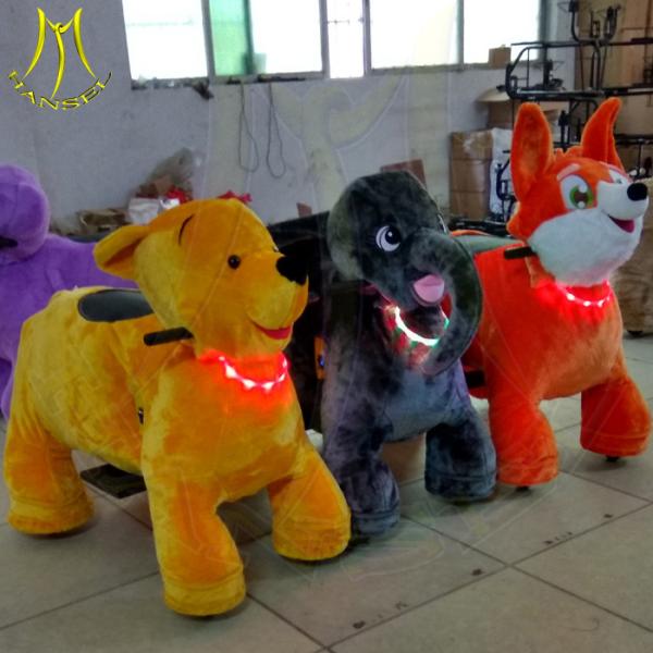 Hansel amusement rides manufacturers toy carnival rides coin operated plush walking animals