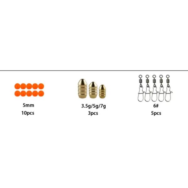 Colorful Fishing Tackle Set Plastic Metal Fishing Tackle Bait