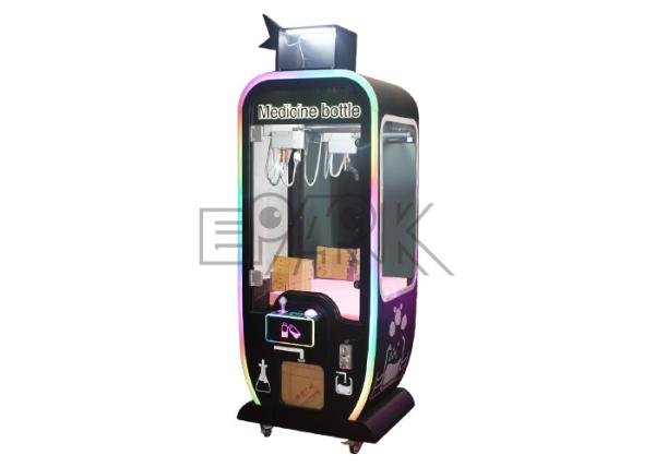 English Version Lucky Fortune Gift Crane Claw Machine With LED Lamp