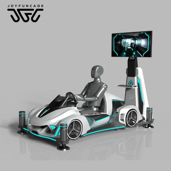 42 Inches Large Screen VR Racing Theme Park 4-DoF 9D VR Racing Car Simulator for Sale