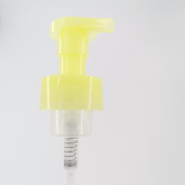 Yellow Travel Bottle 30/410 Foam Dispenser Pump Recyclable PP