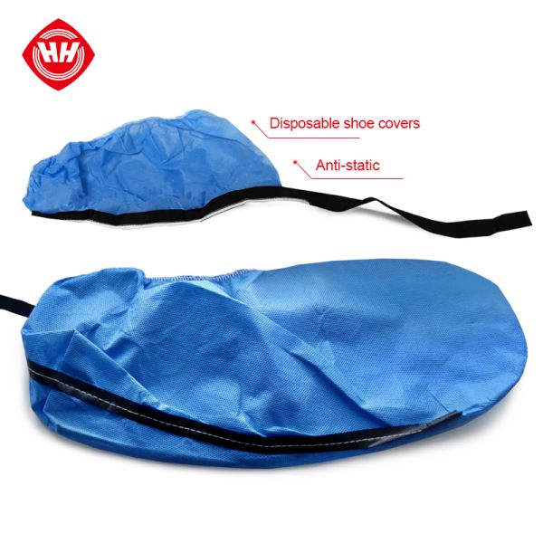 Hubei Haixin Anti-static Disposable Shoe Cover Supplier Medical Plastic Overshoes Wholesale Nonwoven Non slip Shoe Covers