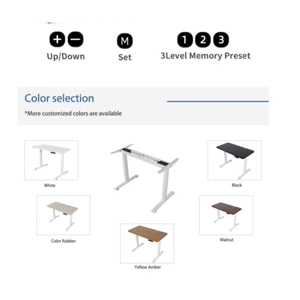 Adjustable Height Electric Standing Desk for Morden Simple Office Building Efficiency