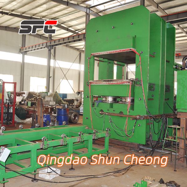 PLC Control Hydraulic Vulcanizing Press Machine with Customized Size and 0-100MPa Pressure Range