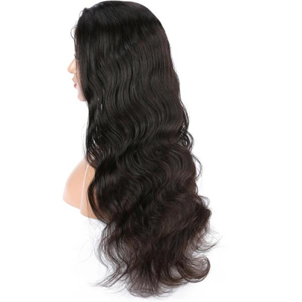 Perucas naturais da parte dianteira do laço do cabelo humano de 100%/por muito tempo perucas do cabelo para mulheres negras
