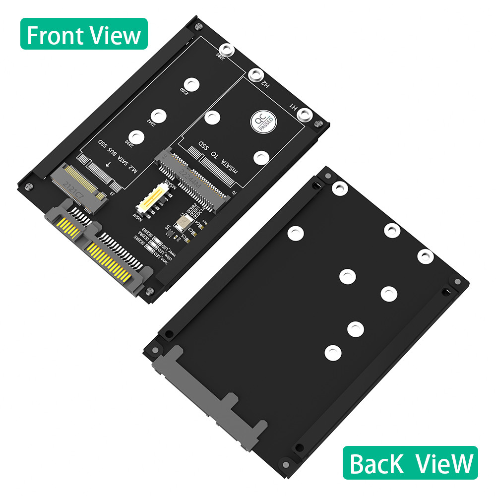 2 в 1 комбинировать M.2 NGFF Key B & MSATA SSD к SATA3 адаптер Бесшовная интеграция