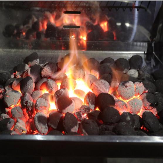 Outdoor barbecue speed burning charcoal; family camping new 1KG flammable charcoal; paper bag barbecue carbon；